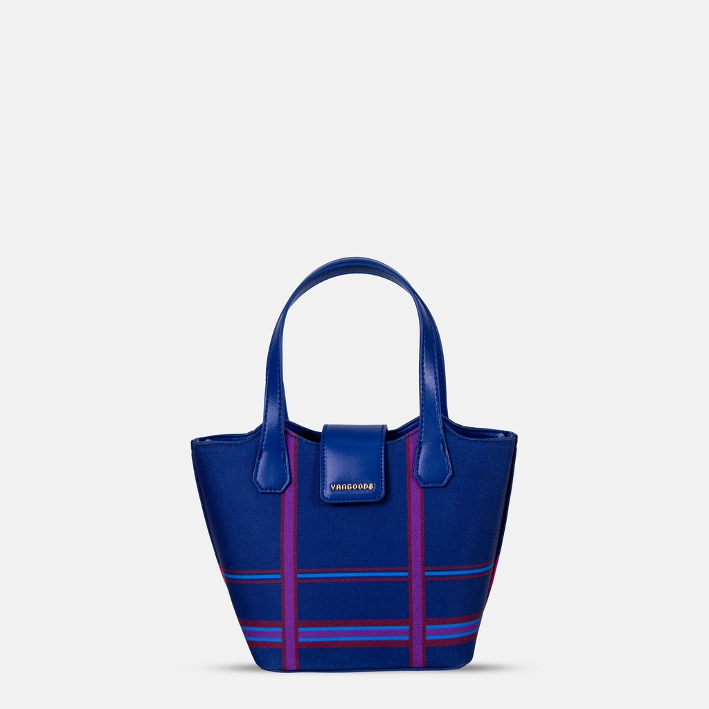 Picnic Navy Basket Hand Bag