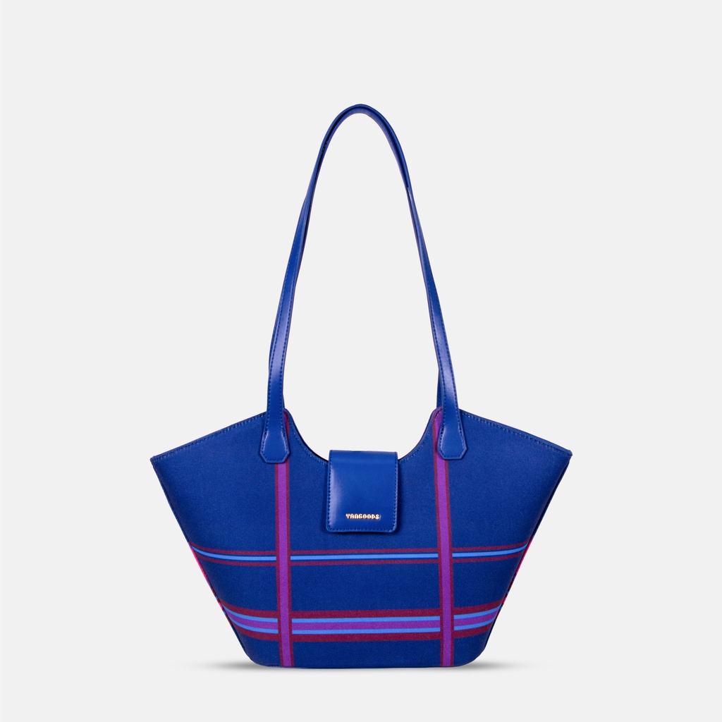 Picnic Navy Basket Shoulder Bag