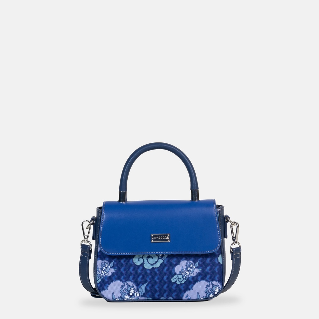 Swal Taw Navy Top Handle Bag
