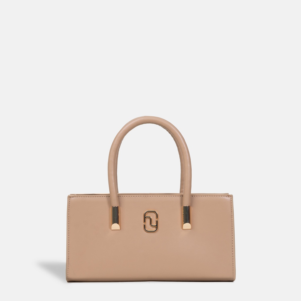 Dannari Beige Mini Elongated Handle Tote