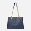 Myat Lay Ngone Midnight Blue Chain Tote Bag