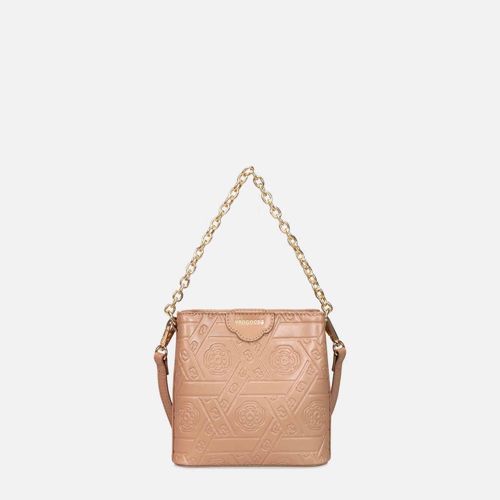 Myat Lay Ngone Mocha Mini Bucket Bag