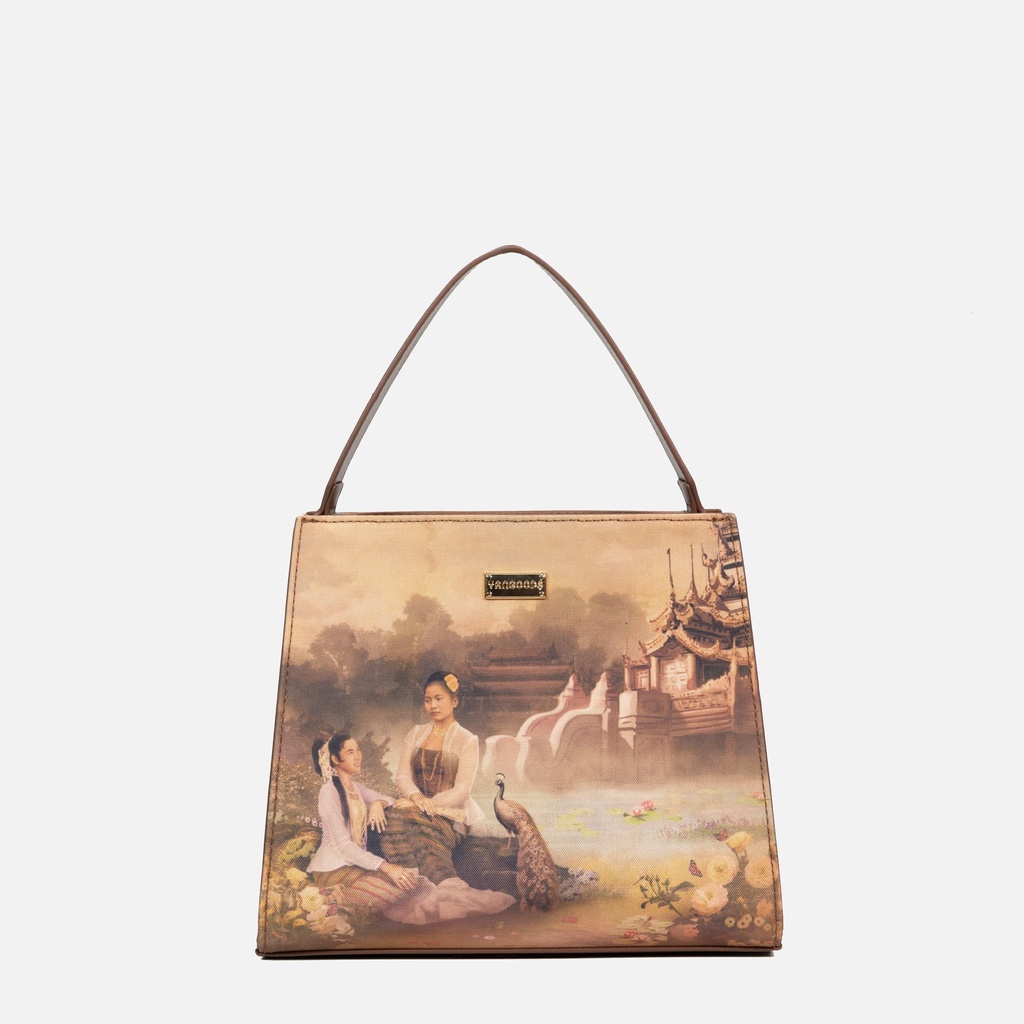 Yu Wadi Old Gold Mini Shopper Bag