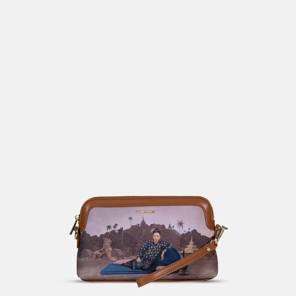Htate Htar Beige Small Cross Bag