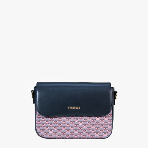 [YG9C2304R] Htate Htar Black Flap Bag