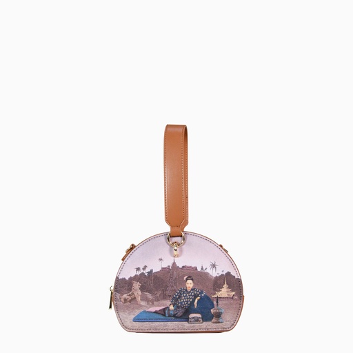 [YG9C2305E] Htate Htar Beige Round Bag