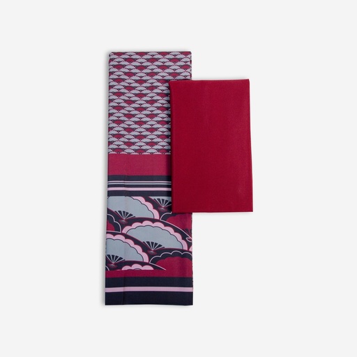 [YG9C8601Z] Htate Htar Red Fashion Fabric