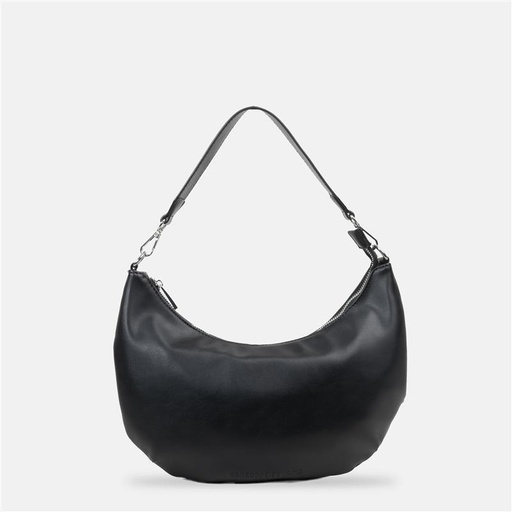 [YS10S2301B] Yangoodsisburma Black Crescent Hobo Bag