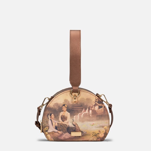 [YG11C2304J] Yu Wadi Old Gold Round Bag