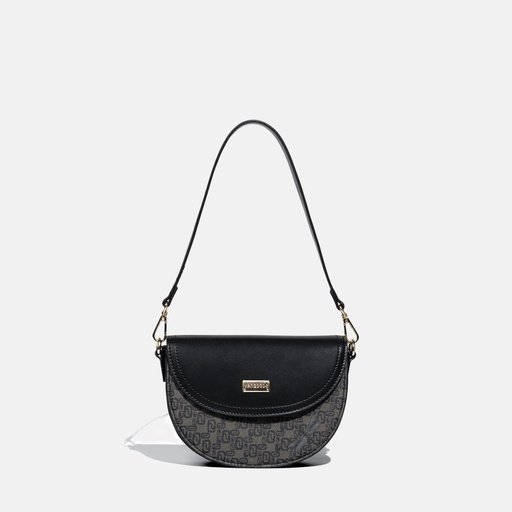 [YG11P2307B] Thinkayta Women Black Crossbody Bag