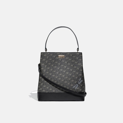 [YG11P2308B] Thinkayta Women Black Bucket Bag