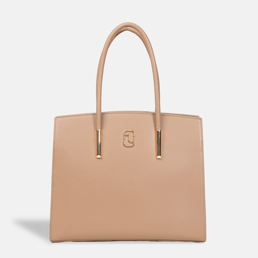 [YG11O2304E] Dannari Beige Elongated Handle Tote Bag