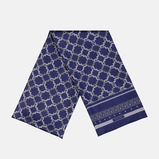 [YG11A2902U] Htarwara Blue Rectangular Scarf