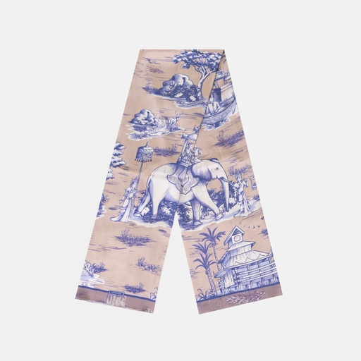 [YG11O2902E] Dannari Beige Rectangular Scarf