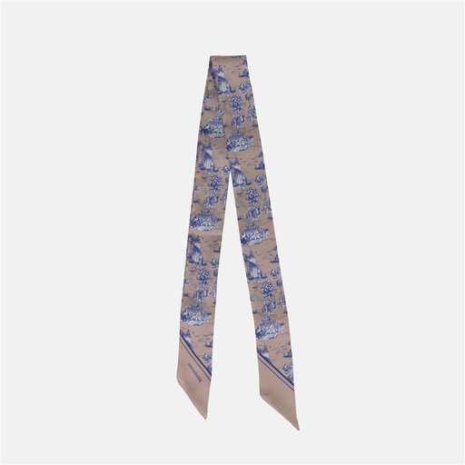 [YG11O2901E] Dannari Onyx Slim Scarf