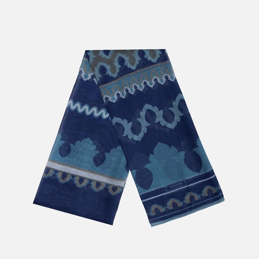 [YG11R2903N] Khat Nwe Stone Blue Scarf