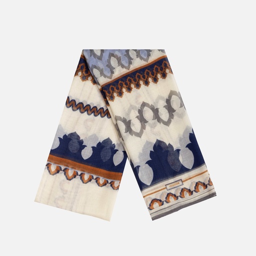 [YG11R2903U] Khat Nwe Vibrant Ivory Scarf