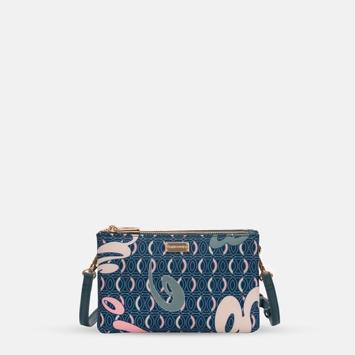 [YG11V2102F] AKKHAYAR Teal Twin Pouch