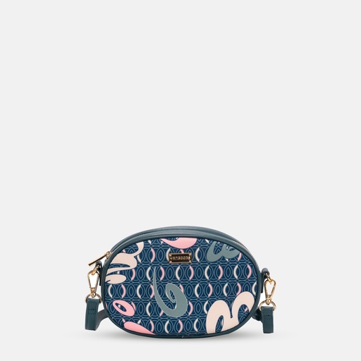 [YG11V2301F] AKKHAYAR Teal Squircle Bag