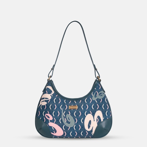[YG11V2302F] AKKHAYAR Teal Sling Bag