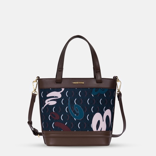 [YG11V2303W] AKKHAYAR Chocolate Basket Hand Bag