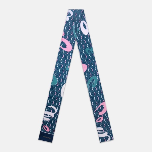 [YG11V2901F] AKKHAYAR Teal Slim Scarf